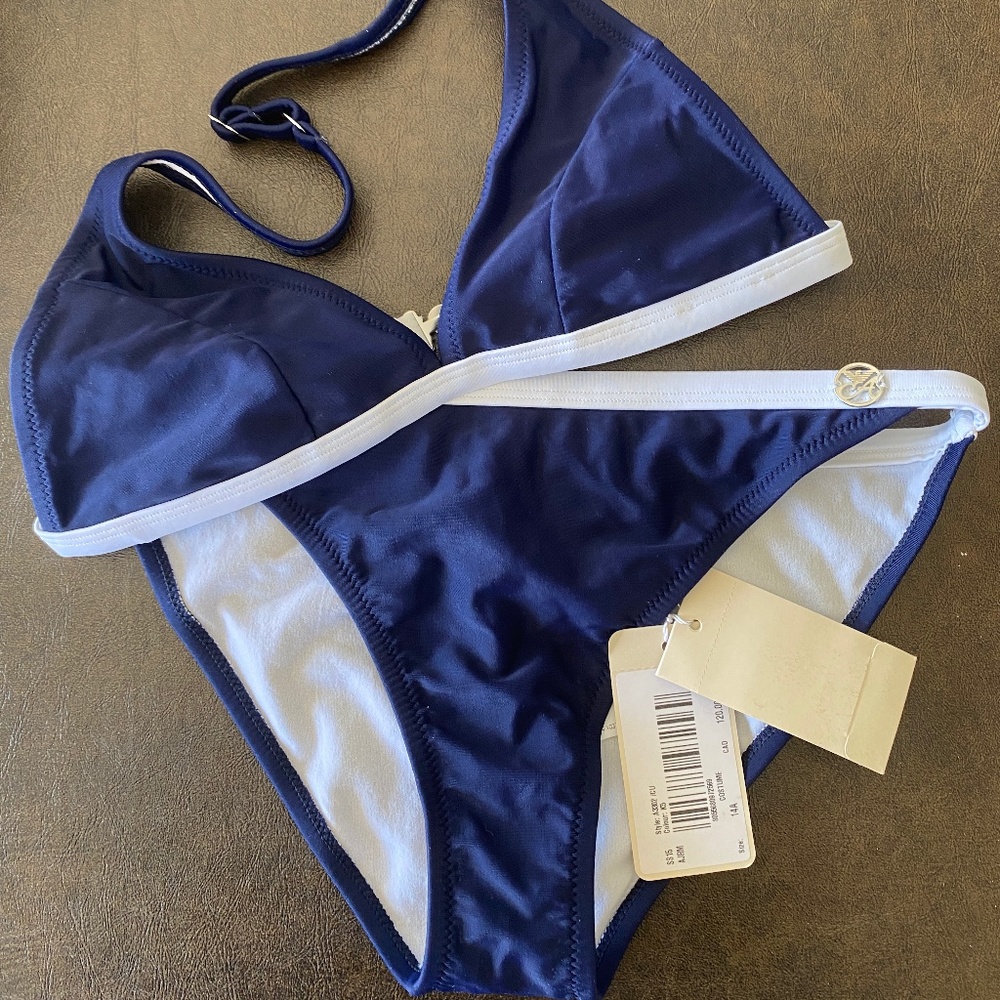 Big girls Armani Junior Navy Bikini NWT Size 14